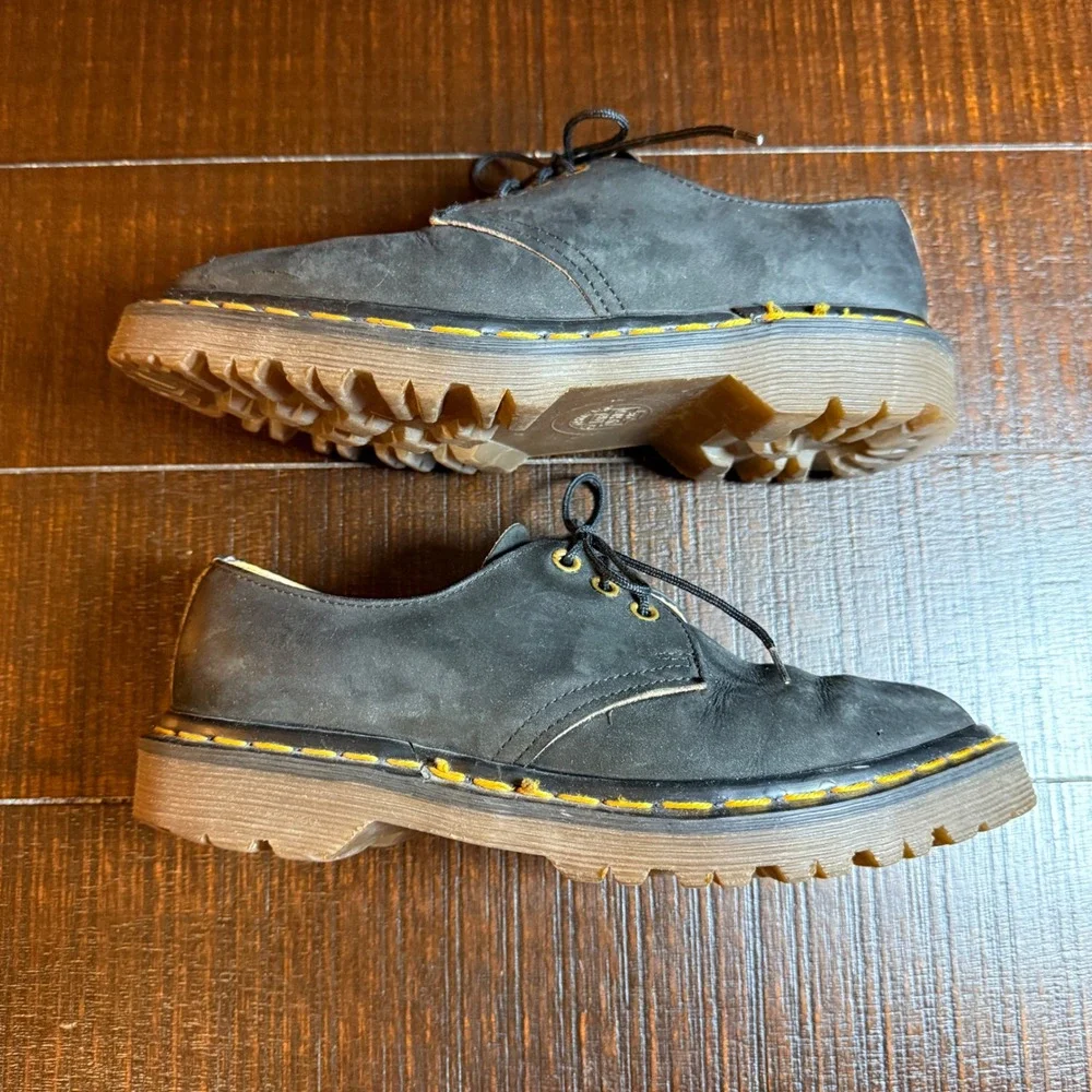 Dr. Martens England Skechers 3 Eye Oxford Shoes Black Nubuck Size UK 4 US 6 VTG